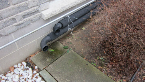 Exhaust and air-intake pipes too close to grade